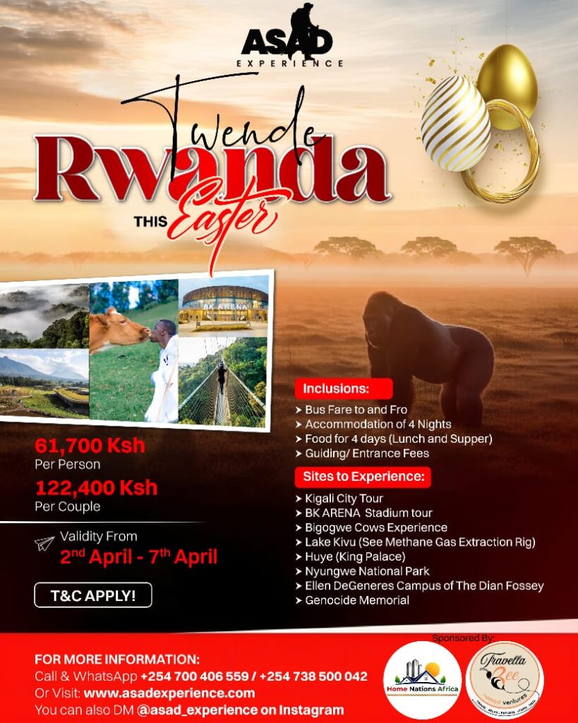Twende Rwanda Ester with Asad Experience - TRAVELLA BN